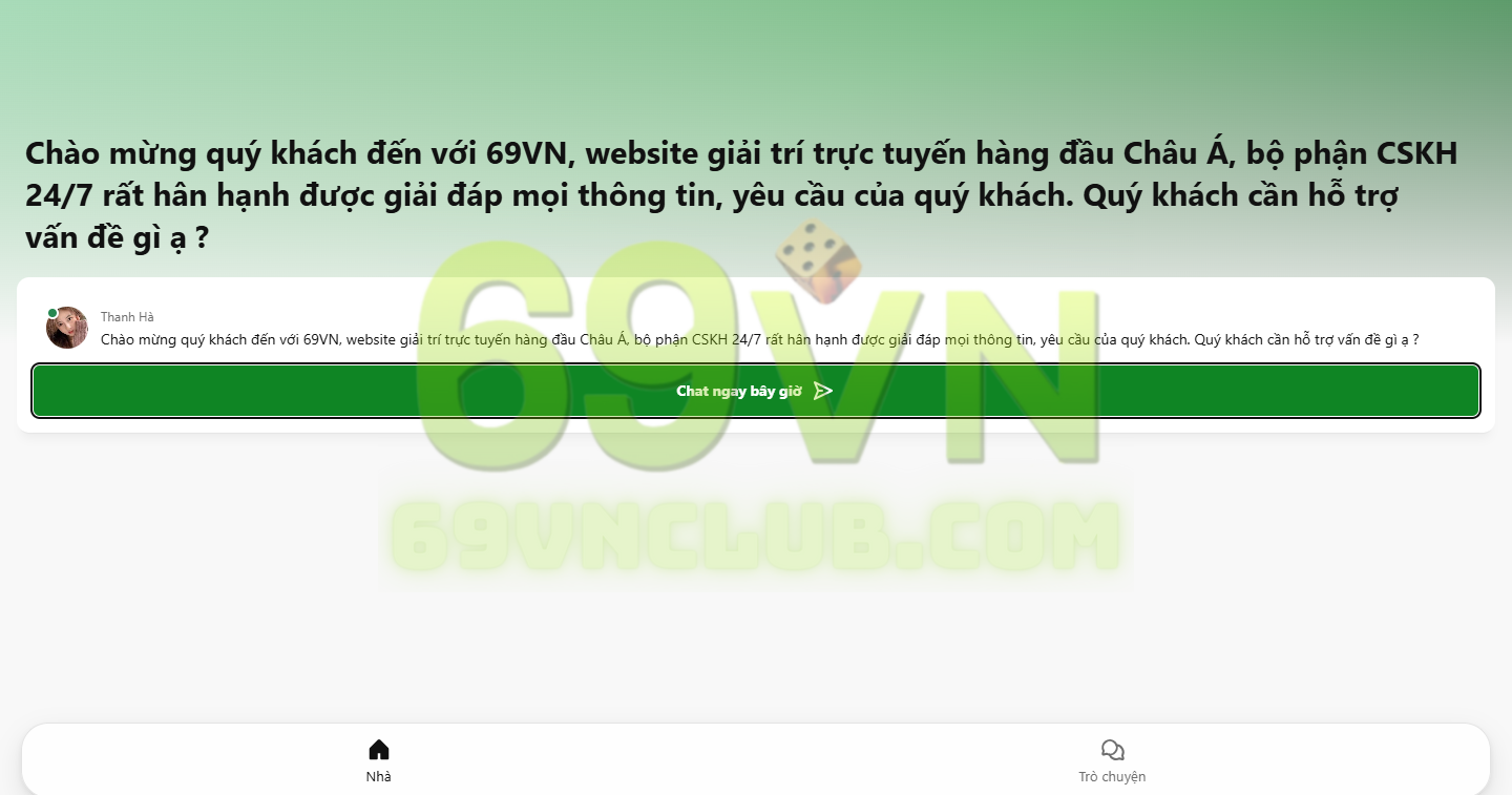 Người chơi có thể liên hệ đến CSKH của nhà cái để hỗ trợ vấn đề quên mật khẩu đăng nhập 69VN